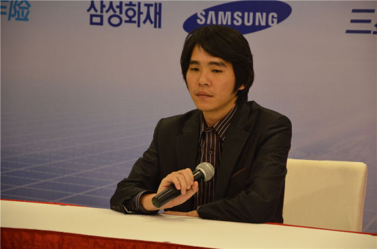 李世石赛后接受采访