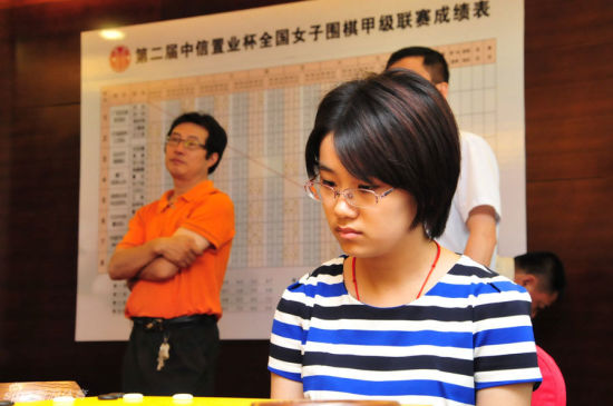 於之莹在女子围甲联赛中(新浪体育资料图)