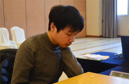 童梦成在比赛中