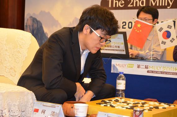 柯洁刚刚击败朴永训,晋级梦百合决赛